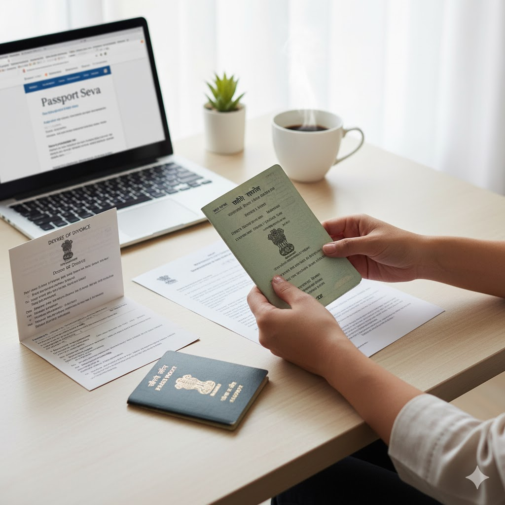 Passport ReIssue for Divorcess